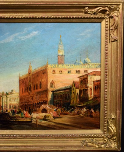 Venise, Bassin de Saint-Marc et Palais Ducal - Ecole française du XIXe - Napoléon III